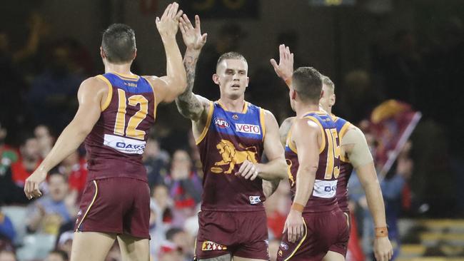 Dayne Beams is staying at the Lions. Photo: Glenn Hunt/AAP Image.