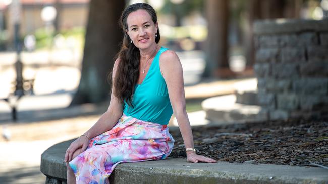 Lucinda Dunn poses for a photo near Manly Wharf. Picture: Monique Harmer