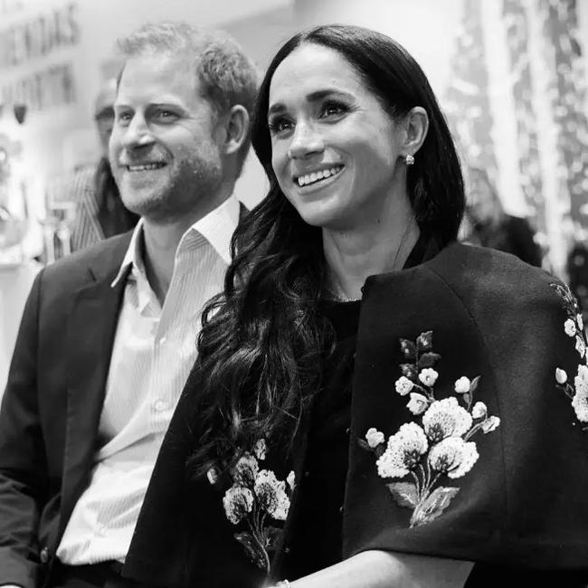 All smiles: Meghan and Harry hosted the event. Picture: @msayles/The Kinsey Collection/Instagram