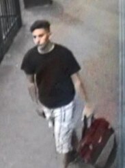 The CCTV image of the man police are keen to interview. Picture: NSW Police 