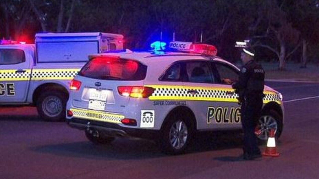 Police at the scene of the fatal crash in Elizabeth Grove. Picture: 7News