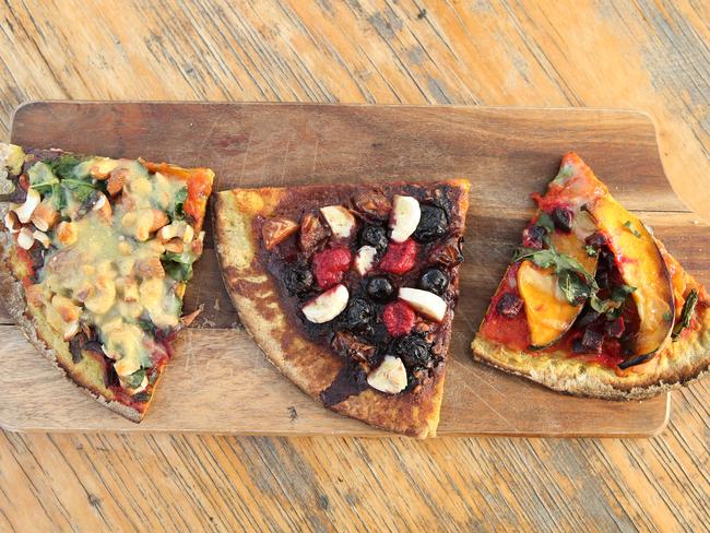 Customers have been intrigued by the “cheese” appearing atop of pizzas, made from four plant-based ingredients. Picture Glenn Hampson