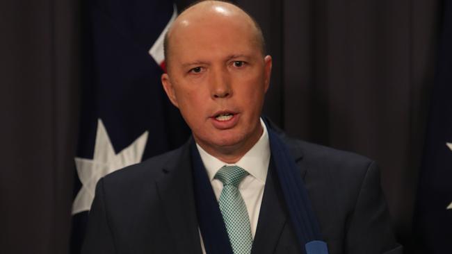 Home Affairs Minister Peter Dutton. Picture: Kym Smith