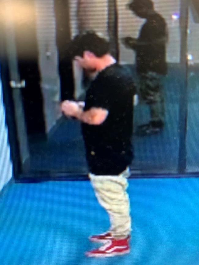 A CCTV image of Mr Davies on the night he went missing. Picture: SUPPLIED