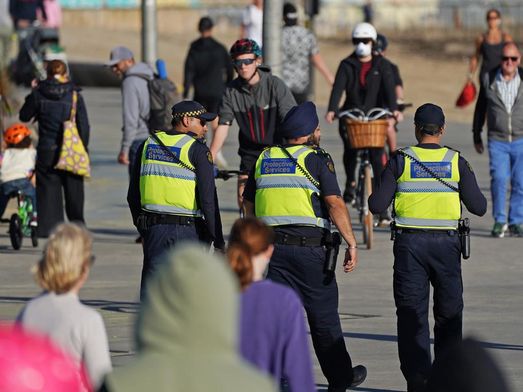 Police officers were out in force over Easter. Picture: AAP Image/Scott Barbour