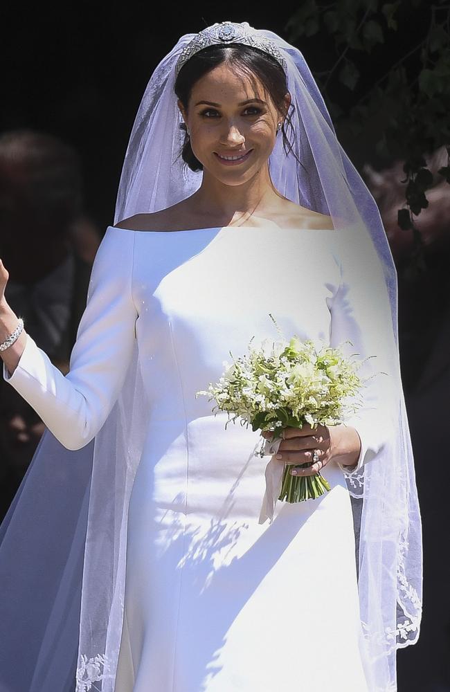 meghan markle's first wedding gown