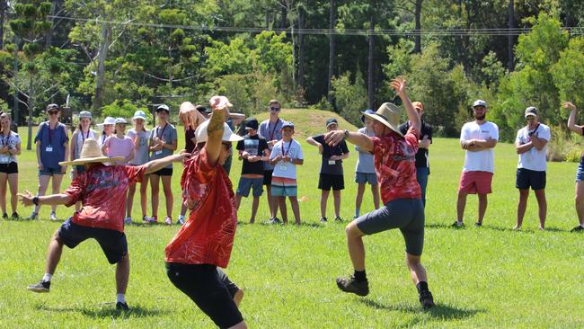 Students partaking in games and activities at Queensland Conference and Camping Centres