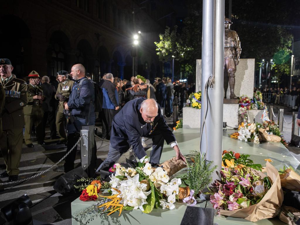 The 2023 Anzac Day Dawn Service at the Cenotaph in Martin Place. Picture: NCA NewsWire / Dylan Coker