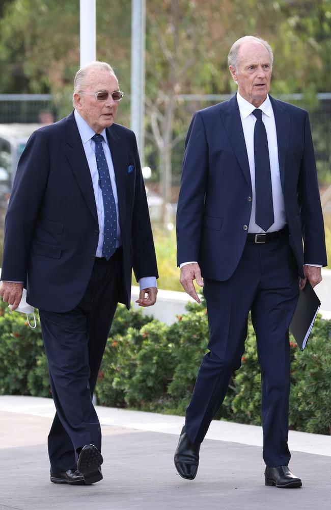 Lloyd Williams and Keith Warne outside the venue. Picture: David Caird