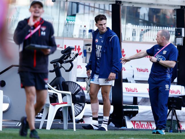 Jack Bowes has struggled with injury in his first season in Geelong. Picture: Michael Willson