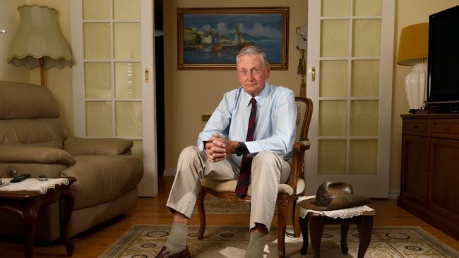 Maralinga nuclear bomb test survivor Tony Spruzen at home in Glengowrie. Picture: Tricia Watkinson