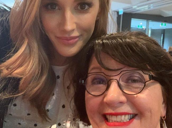 Midwife Cath Curtin and Rebecca Judd. Source: Instagram