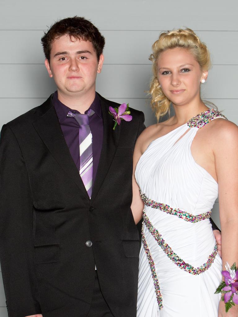 Jeremy Edwards and Hannah Perrin at the 2011 Kormilda College formal. Picture: SHANE EECEN / NT NEWS