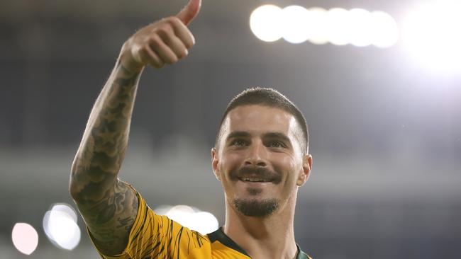 Jamie Maclaren is relishing leading the Socceroos line in the UAE.