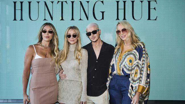 Edwina Mumby, Sanja Maria, Alex Polverino and Linda Rogan at the Hunting Hue social event this week. Picture: Chloe Paul