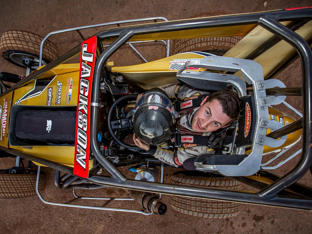 Supplied image of Speedcar driver Matt Jackson. Picture: Gavin Skene