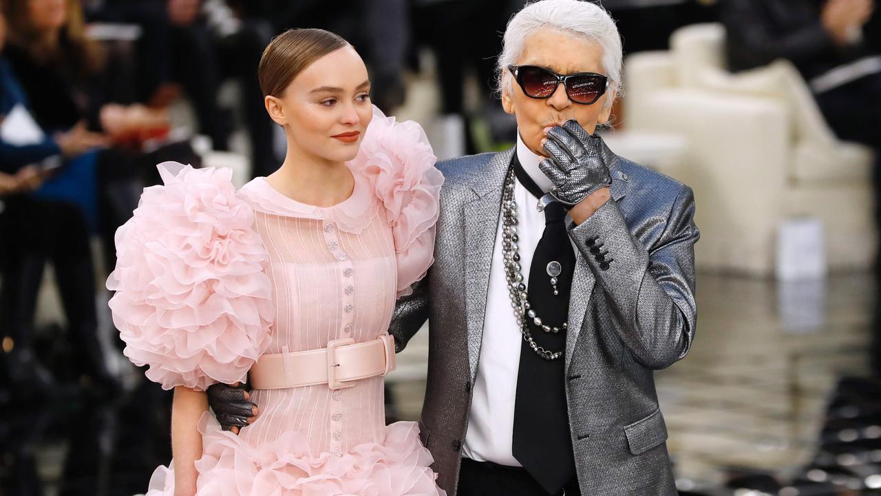 Lily-Rose’s modelling career has taken off since Karl Lagerfeld hand-picked her as the face of Chanel. Picture: AFP PHOTO / Patrick KOVARIK