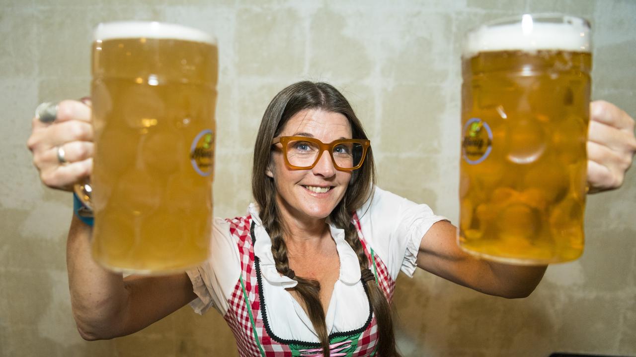 Shelly Herbert at The Brewhouse as 4 Brothers Brewing and Konig's Biergarten Toowoomba join forces to celebrate Oktoberfest, Saturday, October 23, 2021. Picture: Kevin Farmer