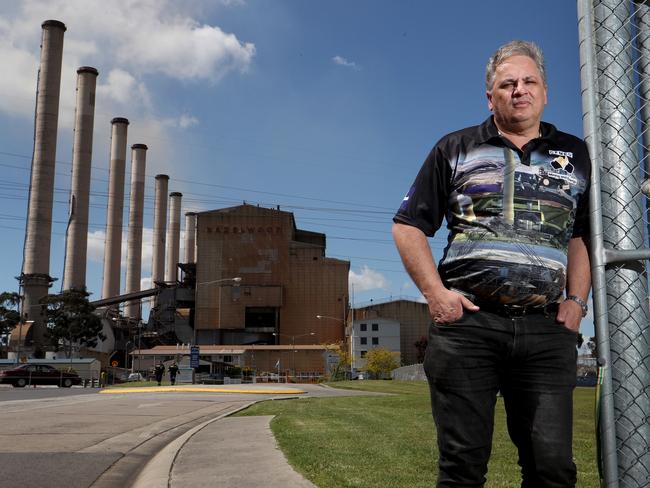 State secretary of the CFMEU’s Victorian mining division, Geoff Dyke. Picture: David Geraghty