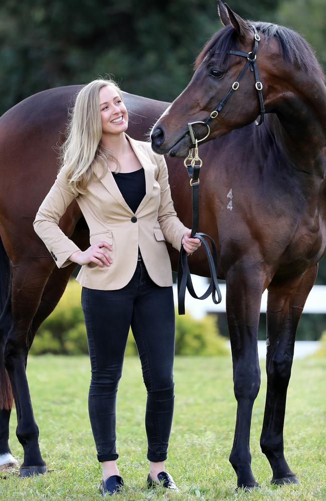 Royal Symphony and strapper Allysia Shepherdson. Picture: Alex Coppel