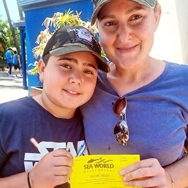 Nicholas and Vanessa Tadros before they boarded the Sea World Helicopter.