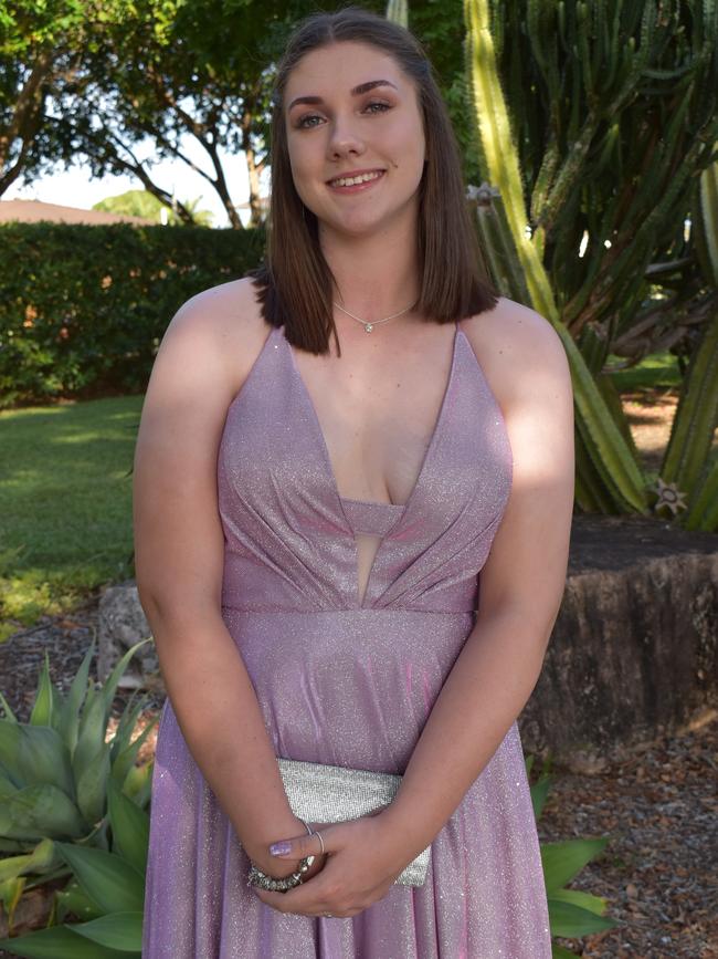 Jessica Catchpole was all dressed up for the Mackay State High School 2021 Year 12 formal, November 16, 2021. Photo: Tara Miko and Janessa Ekert