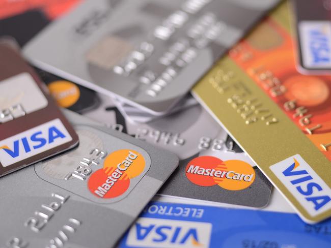 Visa and MasterCard credit cards generic