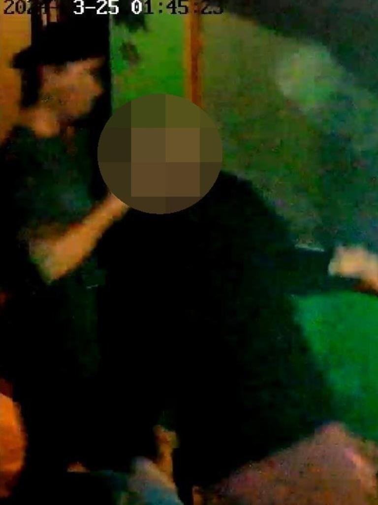 Footage has been released by a Melbourne court of the alleged attack. Picture: Supplied