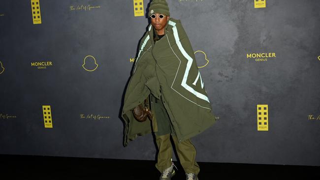 Pharrell Williams attends the Moncler Genius presentation during London Fashion Week on February 20, 2023. Photo by Stuart C. Wilson/Getty Images