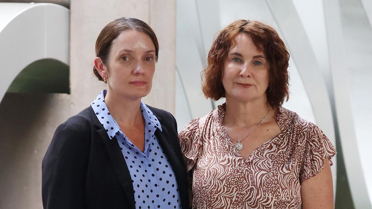 Susie Forte and Senior Constable Cath Nielsen on Tuesday. Picture: Liam Kidston