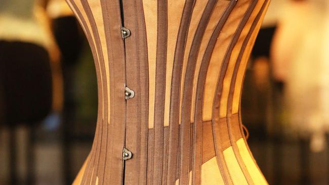 A corset from Britain or Germany, circa 1890. Photo: Bob Barker.