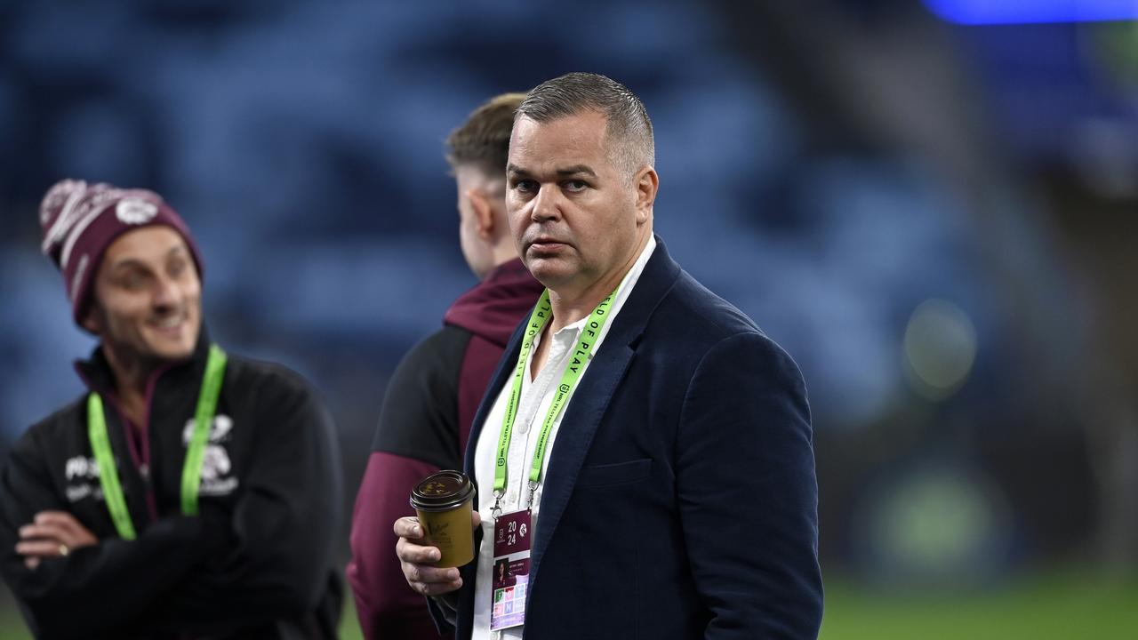 Anthony Seibold didn’t agree with the call for Reuben Garrick to be ruled out of the game. Picture: NRL Photos/Gregg Porteous