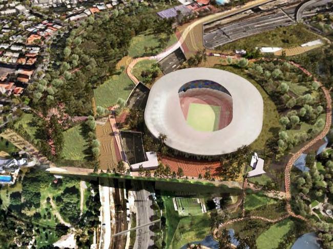 A view of the proposed Brisbane Stadium at Victoria Park, in the Arcadis Victoria Park Strategic Plan for the 2032 Brisbane Olympic Games. Picture: Supplied