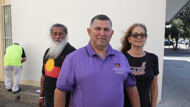 NSWALC Mid North Coast councillor Peter Smith (centre) seen here with Dominic Wy Kanak and Etienne Cohen says one of his goals is “support our people to achieve economic independence through access to employment and training in growth industries”.