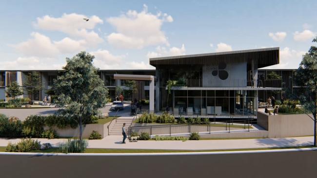The facility would include 144 rooms for aged care.
