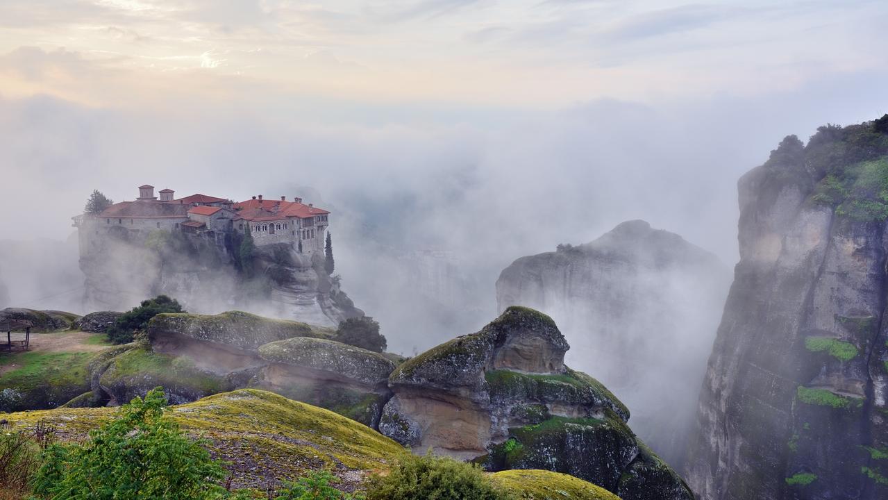 Between the 14th and 16th century the monks of the Greek Orthodox Church built 20 monasteries, precariously perched on rock pillars in the centre of Greece.