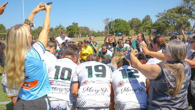 Northern United players and fans celebrating the win. Picture: DC Sports Photography