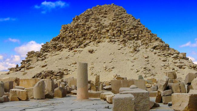 The Pyramid of Sahure looks unusual compared to other Ancient Egyptian pyramids. Picture: Visit Egypt.