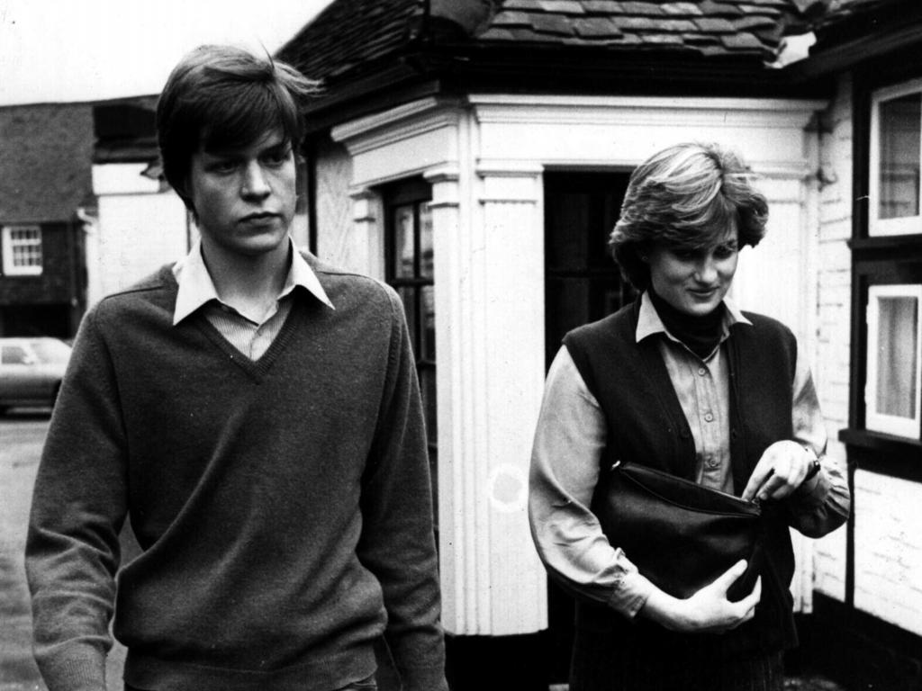 Princess Diana pictured in 1980 with her brother, Charles Spencer. Picture: Supplied