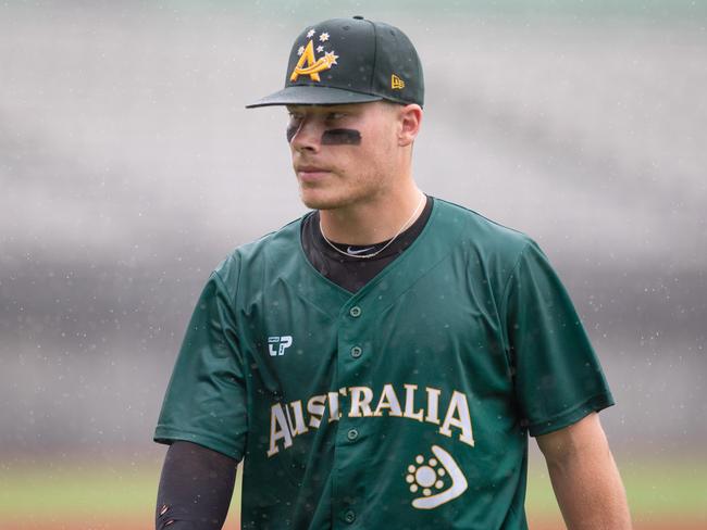 Travis Bazzana is an up and coming star of Australian baseball. Picture: Andrew Green/baseball.com.au