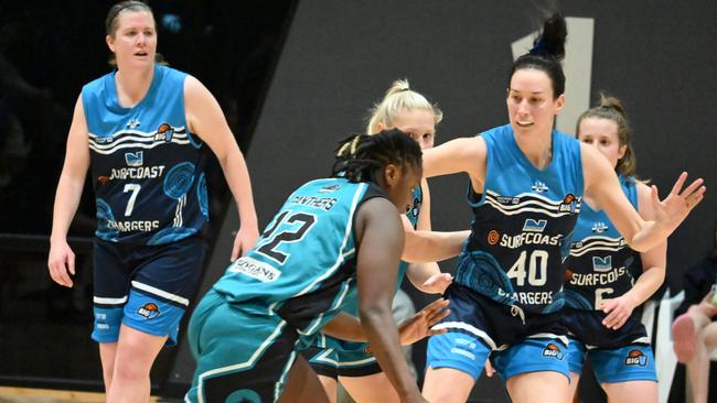 Jess Scannell has had a strong season with Surfcoast Chargers in women's division two. Picture: Wes Cusworth.