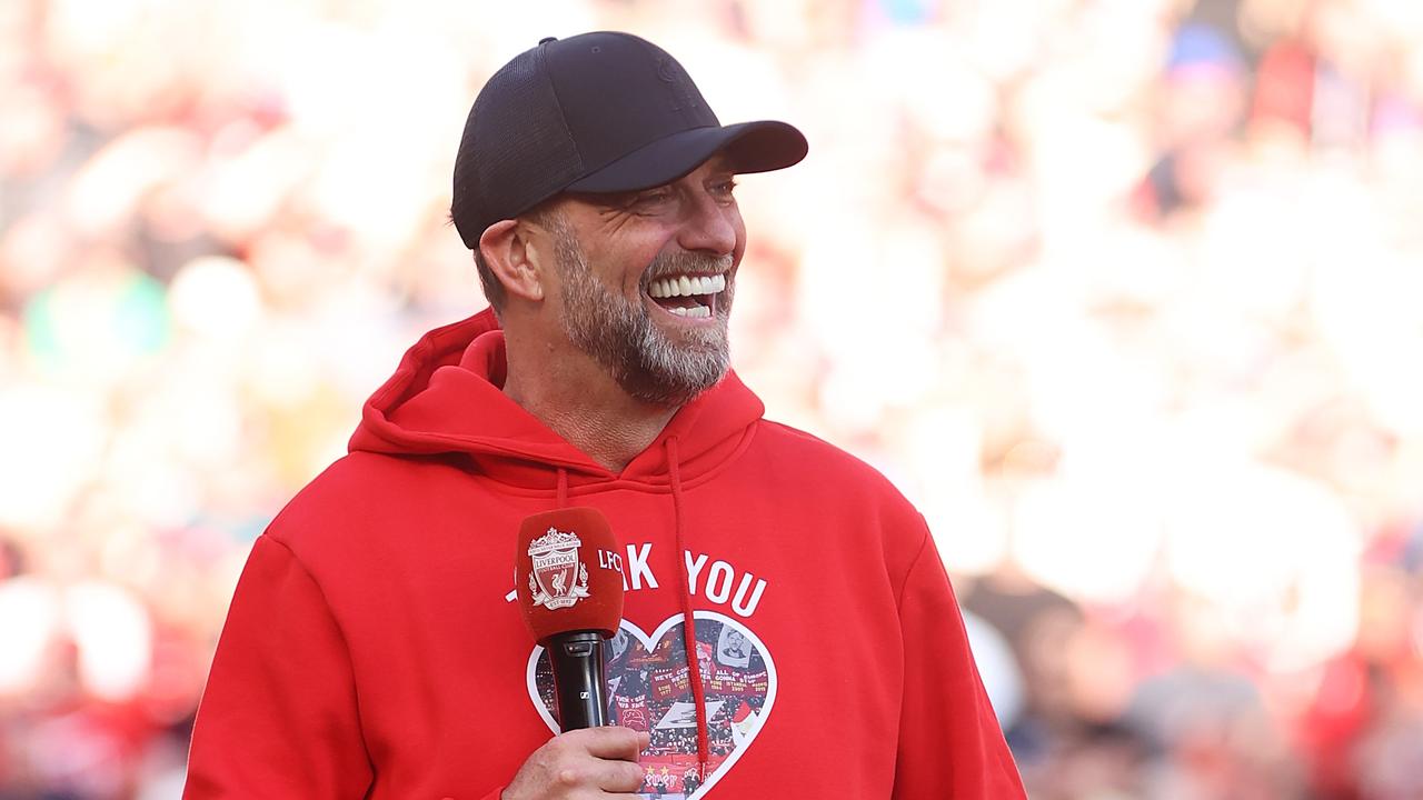 Klopp farewelled Liverpool with an emotional tribute. (Photo by Clive Brunskill/Getty Images)