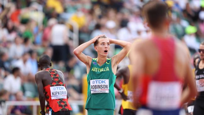 Ky Robinson at the World Athletics Championships. (Photo by Ezra Shaw/Getty Images)