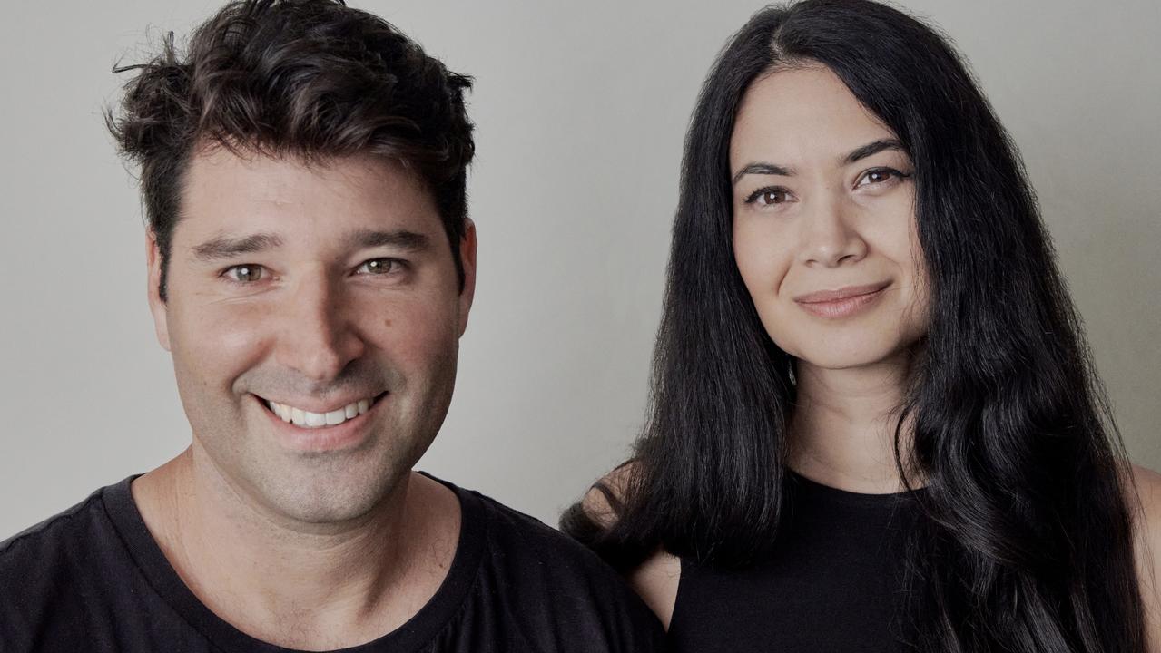 Canva founders Cliff Obrecht and Melanie Perkins. Picture: Max Doyle