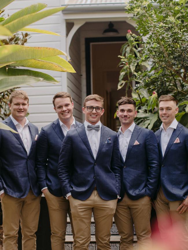 Groomsmen and Jackson Law, pic: Shane Shepherd