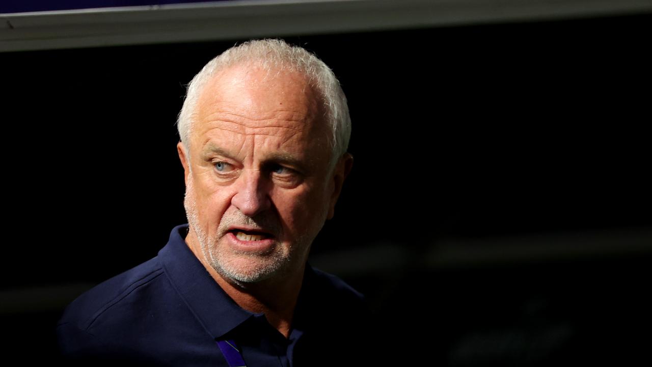 AL WAKRAH, QATAR – FEBRUARY 02: Graham Arnold, Head Coach of Australia during the AFC Asian Cup quarterfinal match between Australia and South Korea at Al Janoub Stadium on February 02, 2024 in Al Wakrah, Qatar. (Photo by Lintao Zhang/Getty Images)