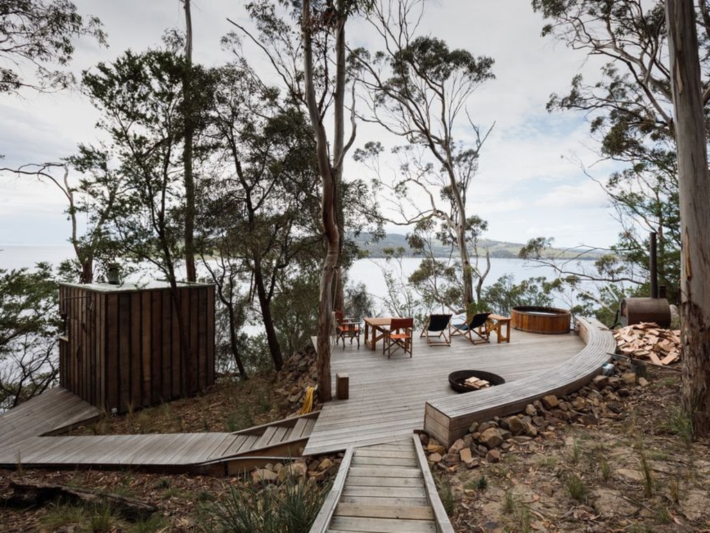 Aerie Retreat on Bruny Island, Tasmania. Picture: Stayz