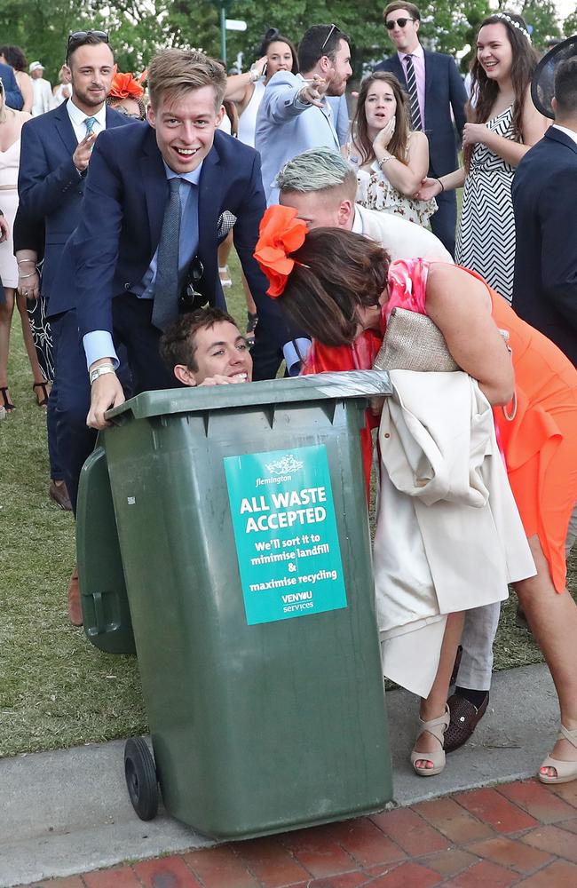 This bloke’s still getting rid of the smell. Picture: Scott Barbour/Getty Images