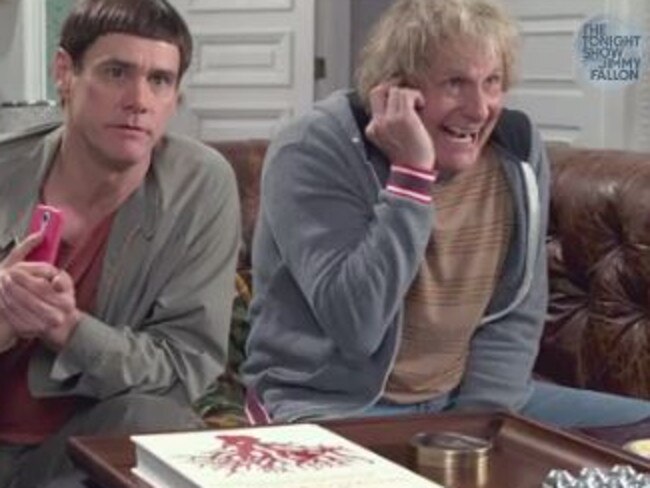 Back together ... Jim Carrey and Jeff Daniels in Dumb and Dumber To.