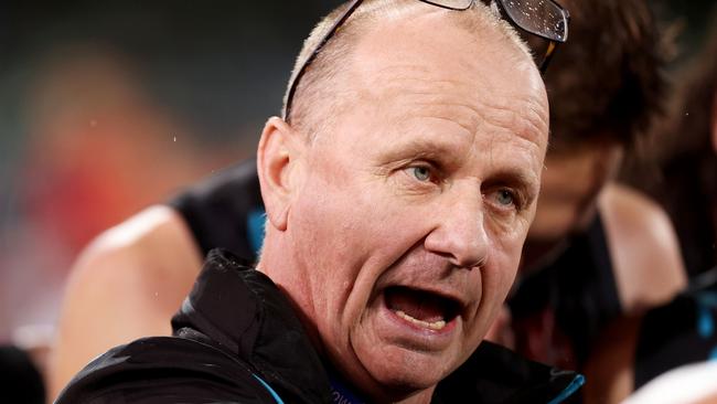 Ken Hinkley’s men have work to do. Picture: AFL Photos/Getty Images